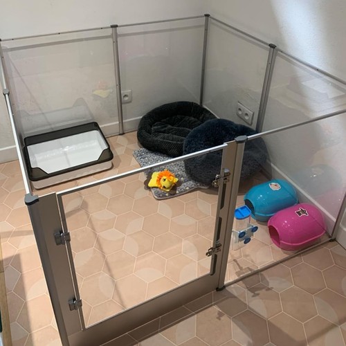 Acrylic dog playpen capacious - dog,