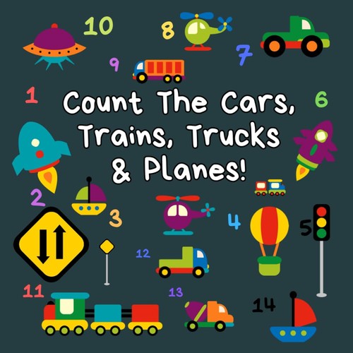 Count the cars trains trucks - count,