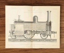 Antique 1876 Locomotive Steam