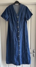 DENIM BUTTON THROUGH DRESS