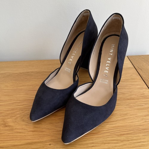 Mint velvet navy blue suede - velvet,