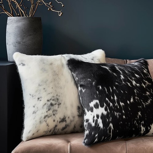 100 natural black cowhide - black,
