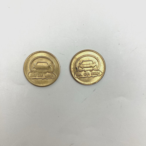 Two car wash tokens coins - coins,