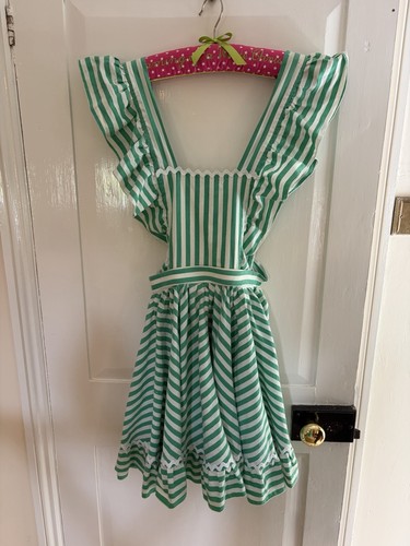 Vintage retro striped - , green