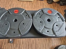 Maximuscle Weight Plates for 1" Dumbbells and Barbell Sets 2 x 5 KG [10KG Total]