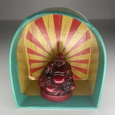 Red Laughing Buddha Miniature