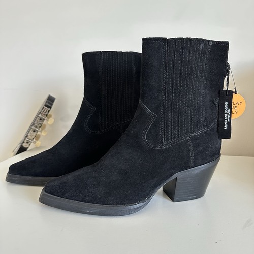Boots per una black suede - per,