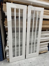 78x24” 35mm Worcester White Glaze Internal Doors (price Advertised For Both)