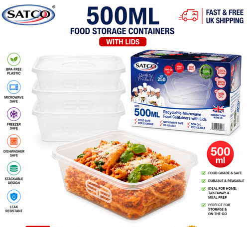 Satco 500ml clear - 500ml, plastic