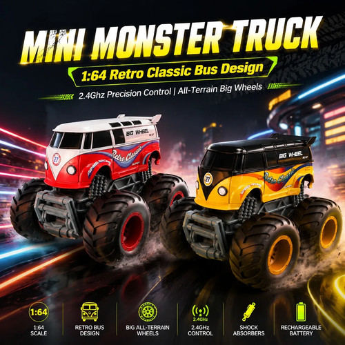 Mini monster truck car - mini,