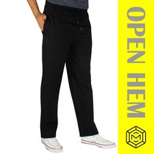 Mens fleece trousers open - fleece, hem