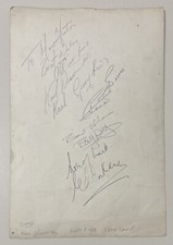 Billy Fury Karl Denver Eden Kane Tommy Bruce Signed Autograph Shane Fenton Promo