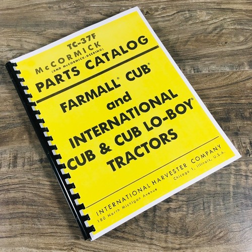 Parts manual for - manual,