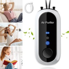 USB Mini Portable Air Purifier Necklace Wearable Personal Anion Negative Ionizer