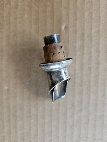 Vintage silver plated bottle - vintage,