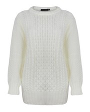 LADIES ARAN CABLE KNIT JUMPER