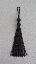 Multicoloured beaded tassel