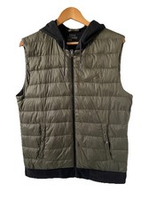 MENS POLO RALPH LAUREN GILET BODY WARMER GREEN SIZE M HOODED