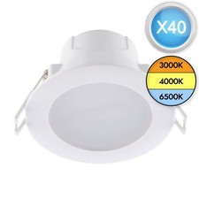 Set of 40 White IP44 Bathroom