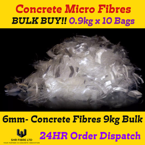 Concrete screed fibres 6mm - concrete,