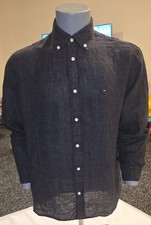 Tommy Hilfiger Men's Long Sleeve Shirt Regular Fit, Size L (C2)