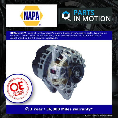Alternator nal1845 napa - alternator,
