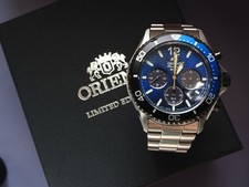 Orient Mako Solar Chronograph "Batman" Limited Edition RA-TX0208L10B Watch