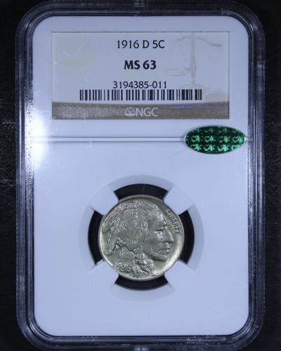 1916 buffalo nickel 5c - buffalo,