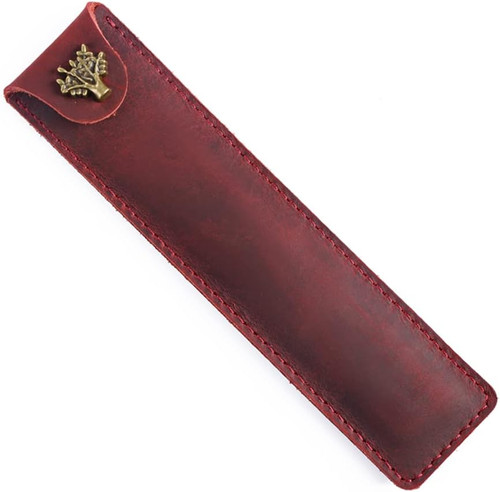 Leather pen pouch fountain - pouch,