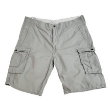 Levi's Cargo Shorts Light Grey Casual Cotton Men's 3XL W42 L654
