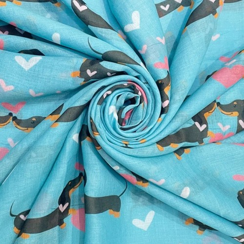 Sausage dogs loveheart scarf - loveheart,