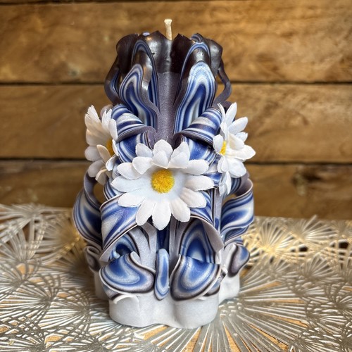 Beautiful hand carved candle - beautiful,