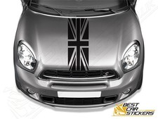 For Mini Cooper Bonnet  Stripes Vinyl Graphics Decals Racing Stickers