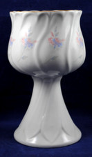 10" Decorative FINE Ceramic Pottery URN VASE with FLOWERS Pattern 260mm Tall