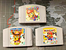 Excellent Condition Nintendo 64 - Mario Party 1, 2 & 3 - Cartridges Only!