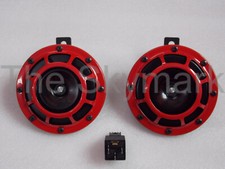 12V Loud Horn Red Compact
