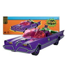 McFarlane Toys DC Retro Batman 66 Action Figure Batmobile with Joker Gold Label