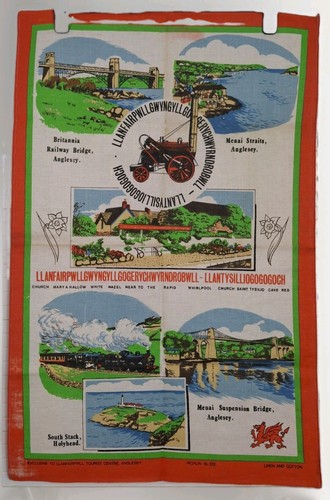 Vintage anglesey landmarks - anglesey,