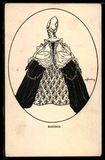 artist postcard signed S