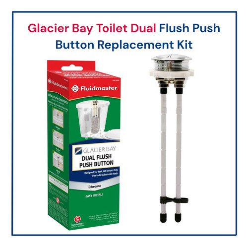 Glacier bay toilet dual - glacier, flush