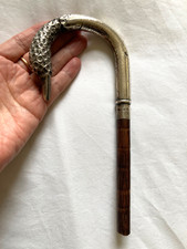 Antique Silver Swan Head Parasol Handle