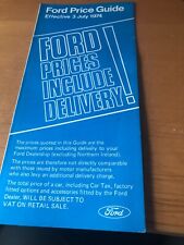 Ford car price list 3 July