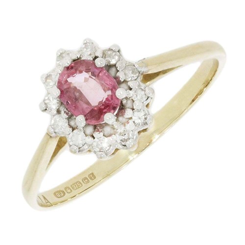 9ct yellow gold - 9ct, sapphire