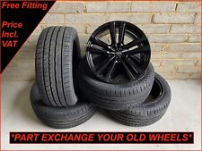 Audi Q7 20" Black Genuine 5 Parallel Spoke Alloy Wheels & New Tyres 4M0601025H
