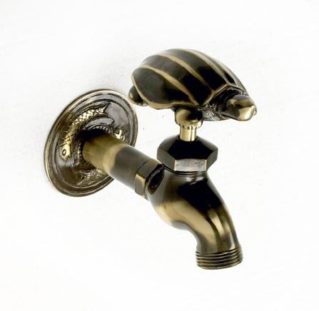 Antique brass turtle outdoor - antique,