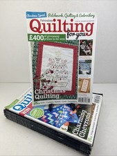Fabrications Quilting For You Magazines 2005-16, Bundle X12 Patchwork Embroidery