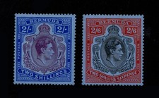 BERMUDA 1938 2s & 2s.6d, SG