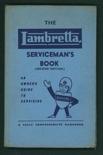 Lambretta Serviceman's Book (2nd ed 1960's) Manual LD 125 Li 150 TV 175 FR39
