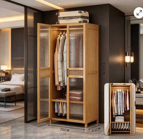 Door wardrobe with hanging - 2,