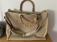 Lovely Straw Tote Bag. Summer Beach